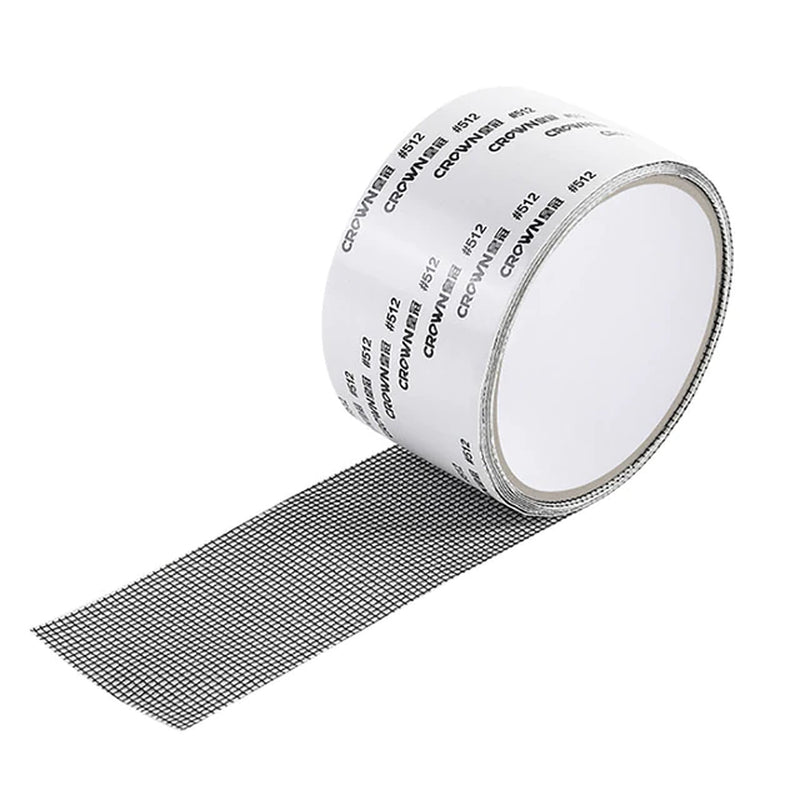 Screen Window Repair Tape Screen Door Repair Kit Strong Adhesive & Waterproof Fiberglass Covering Mesh Tape for Covering Window