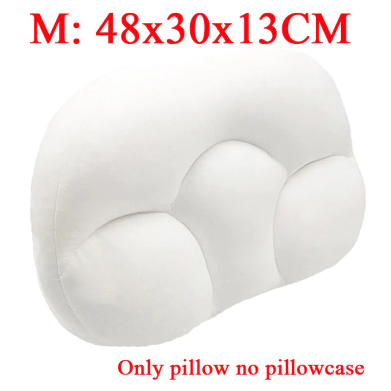 All-Round Cloud Pillow Multifunctional Egg Sleep Pillow Solid Color Super Soft Pillow for Neck Home Textiles Dropshipping