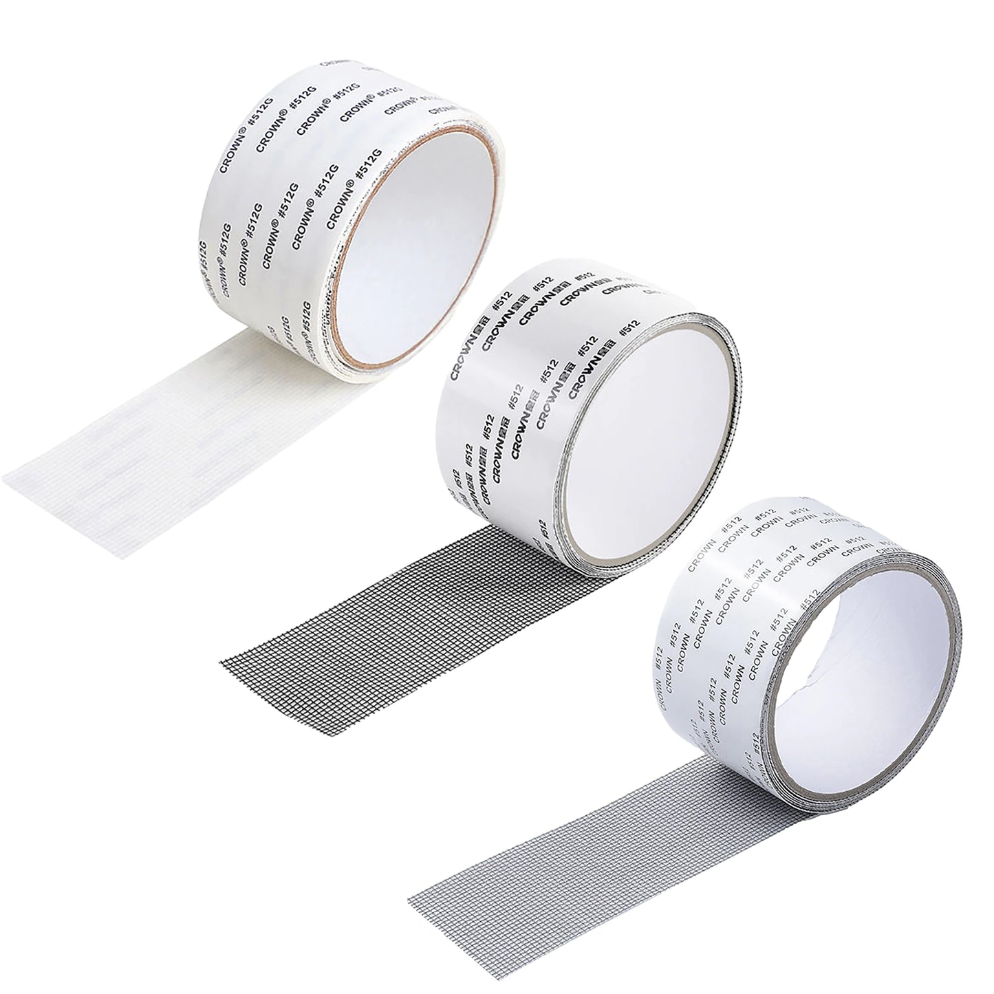 Screen Window Repair Tape Screen Door Repair Kit Strong Adhesive & Waterproof Fiberglass Covering Mesh Tape for Covering Window