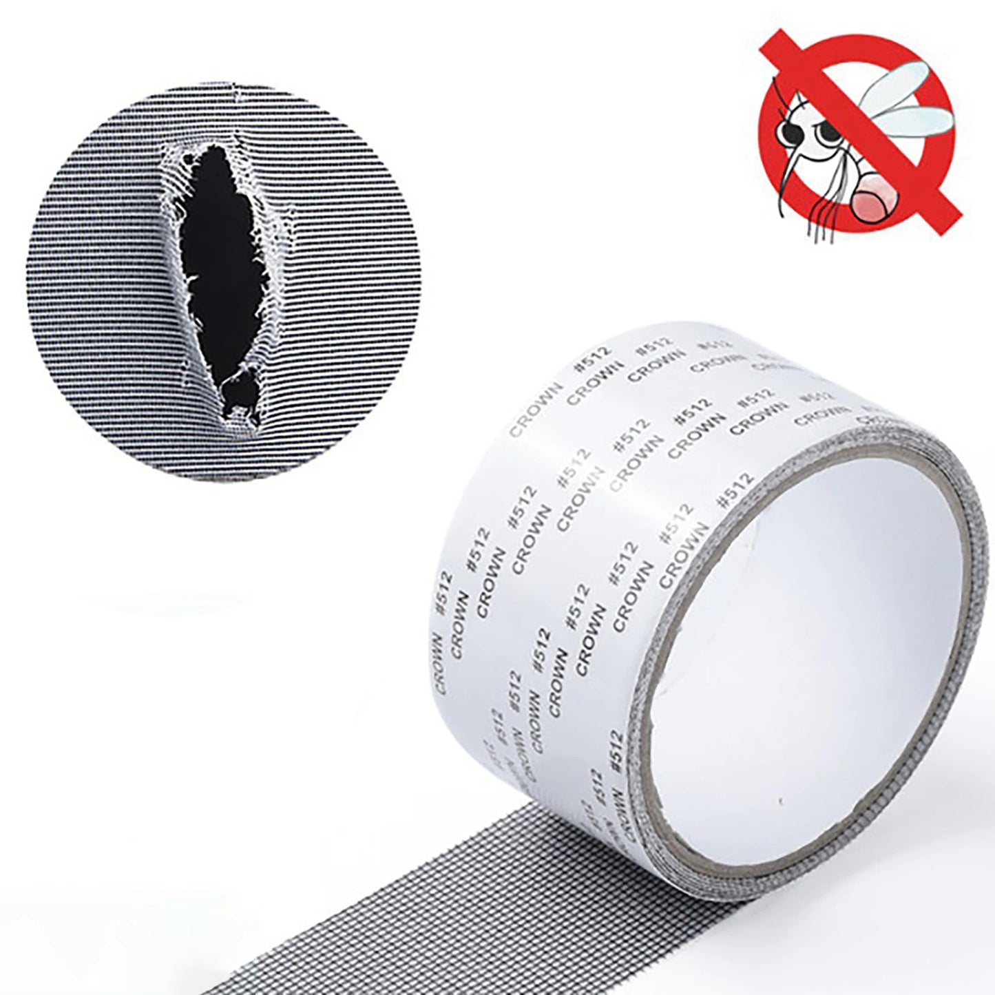 Screen Window Repair Tape Screen Door Repair Kit Strong Adhesive & Waterproof Fiberglass Covering Mesh Tape for Covering Window